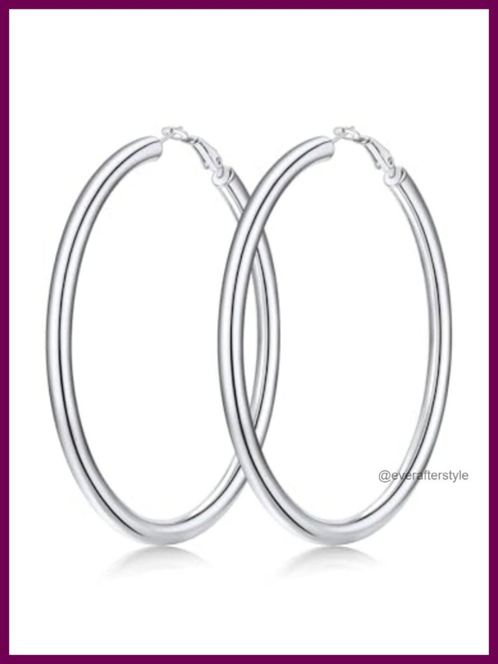 Chunky Hoop Earrings for Women Stainless Steel Hypoallergenic Gift